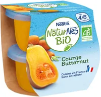 NESTLE NATURNES BIO CourgeButternut 2x130g -Dès 4/6mois