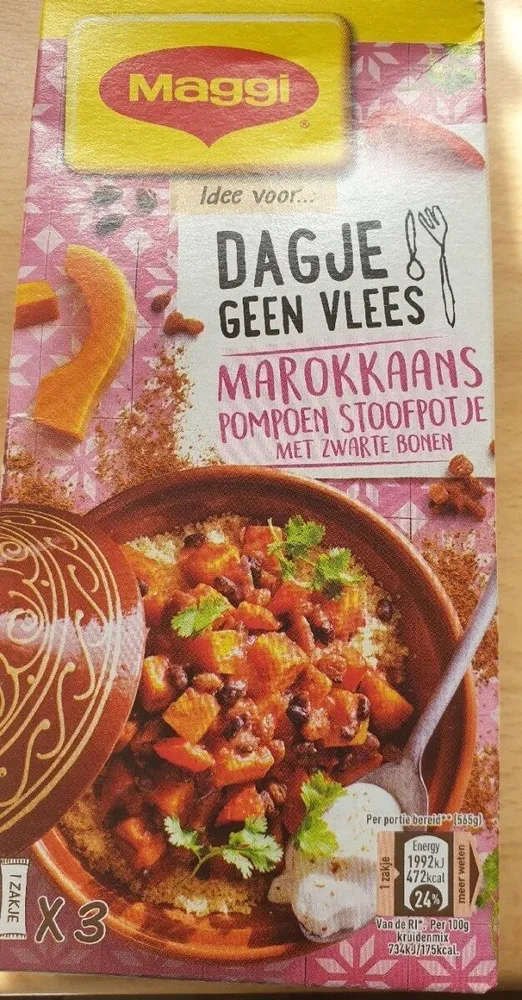 Dagje geen Vlees Marokkaans pompoen stoofpotje