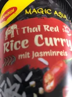 Thai Red Rice Curry, Mit Jasminreis