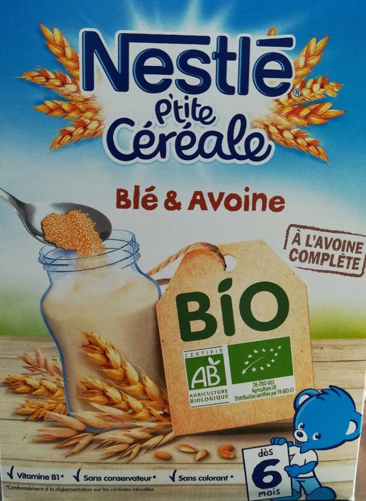 Nestlé P'tite Céréales Blé et Avoine