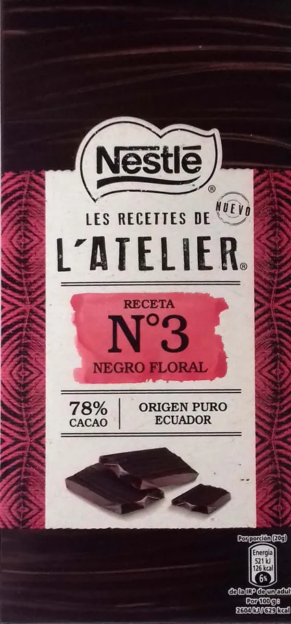 L'Atelier nº3 negro floral