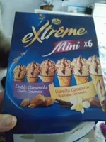 Mini conos de helado de doble caramelo y vainilla caramelo