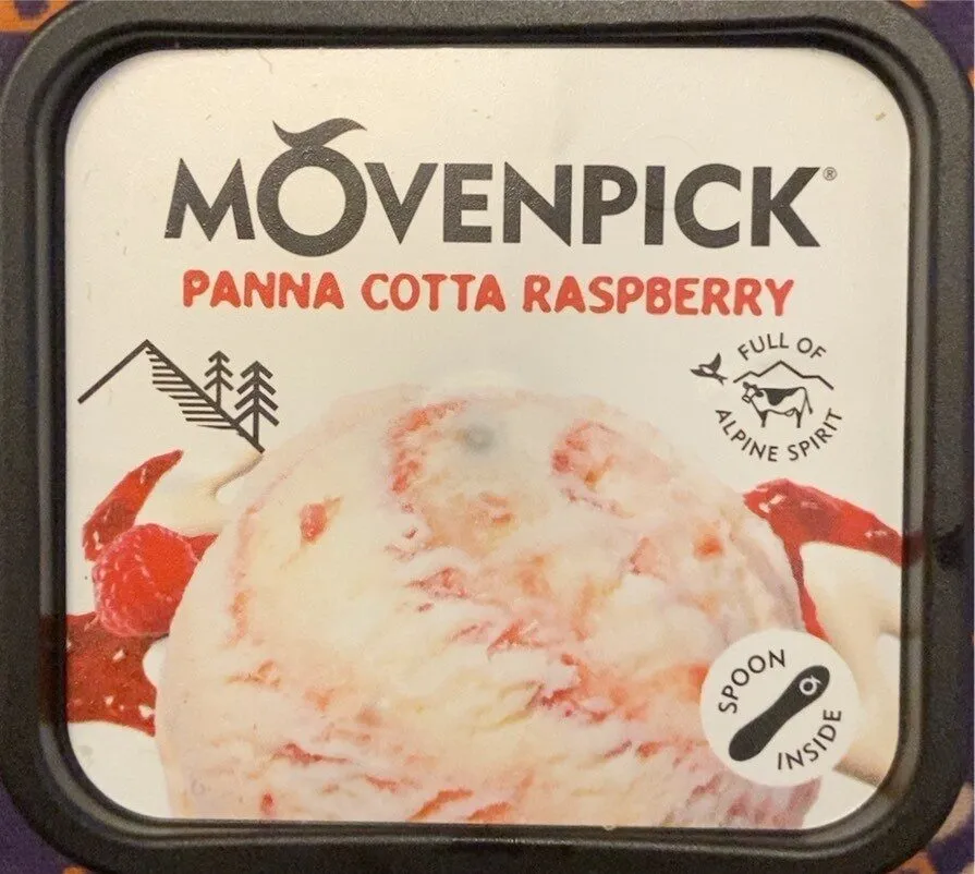 Panna cotta raspberry