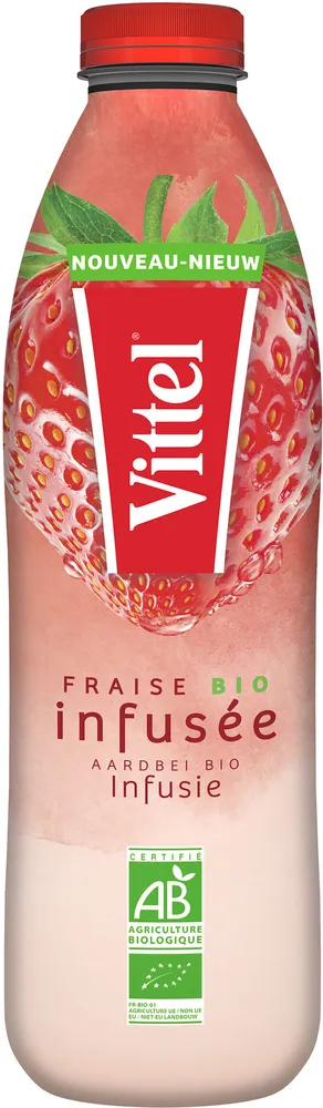 VITTEL & FRUITS BIO Infusés fraise 1L