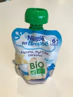 Nestle p'tit brasse banane myrtille cereales