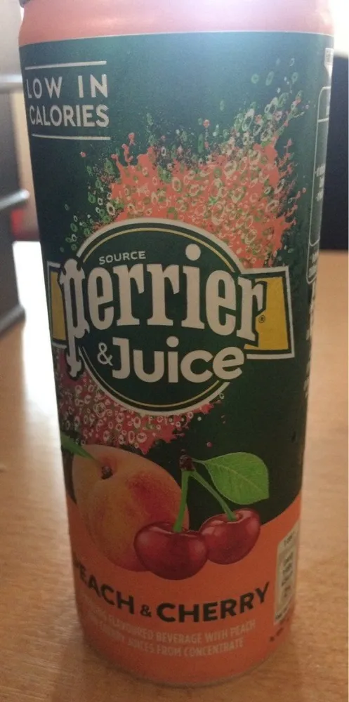 Perrier juice Peach and Cherry