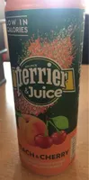 Perrier juice Peach and Cherry