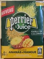 Perrier juice ananas mangue