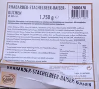 Rhabarber Stachelbeer Baiser Kuchen