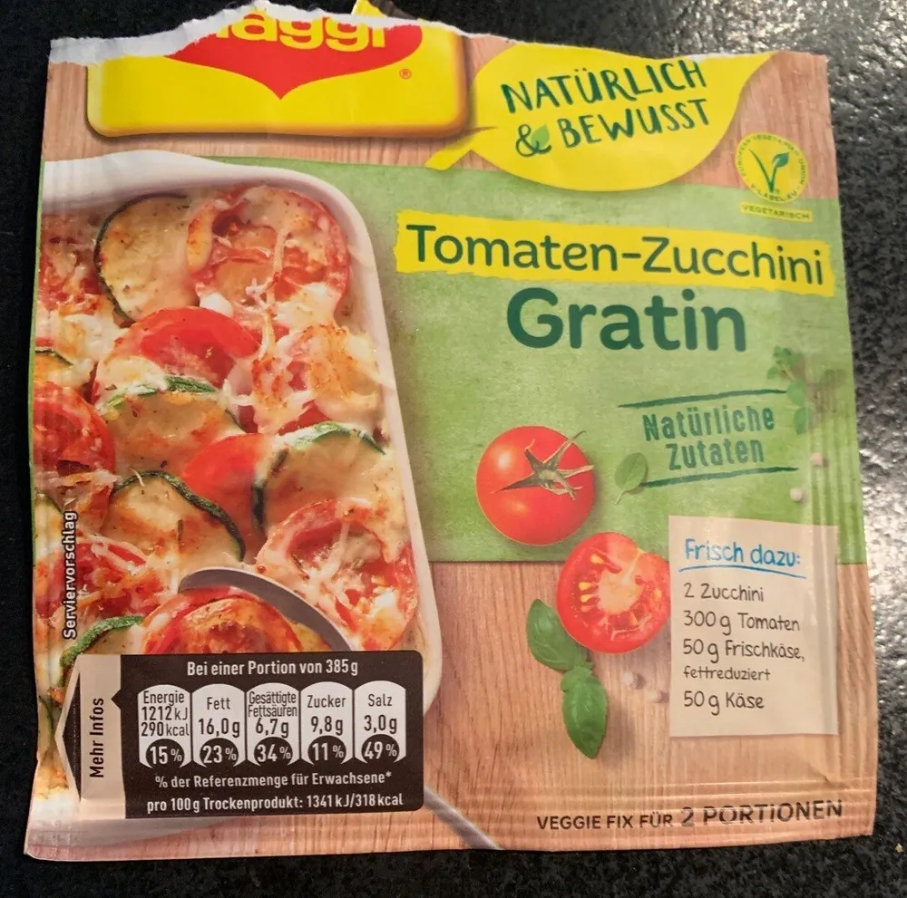 Tomaten-Zucchini Gratin