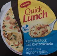 Quick Lunch- Purée aux oignons grillés