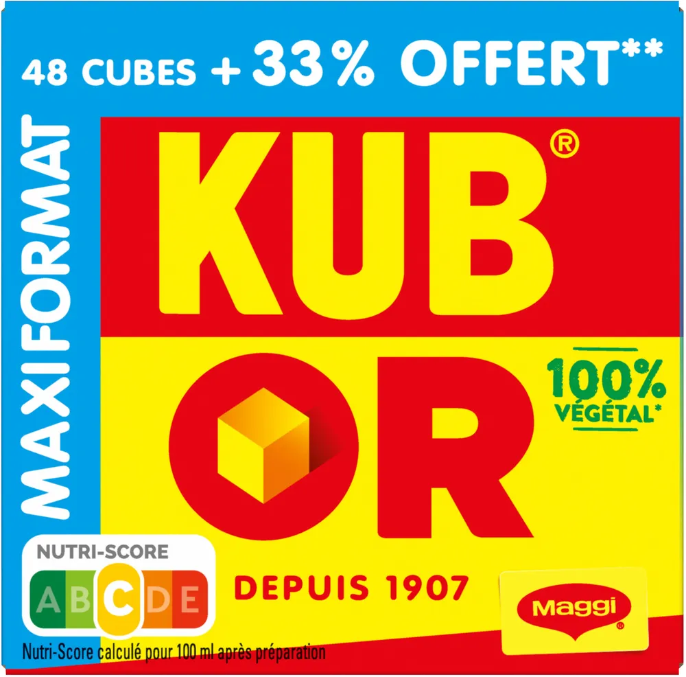 MAGGI KUB OR Bouillon 64 cubes PROMO 33% OFFERT - 256g