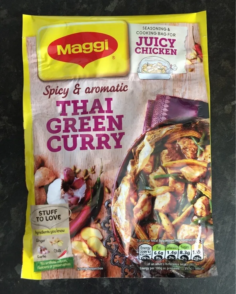 Spicy and aromatic thai green curry