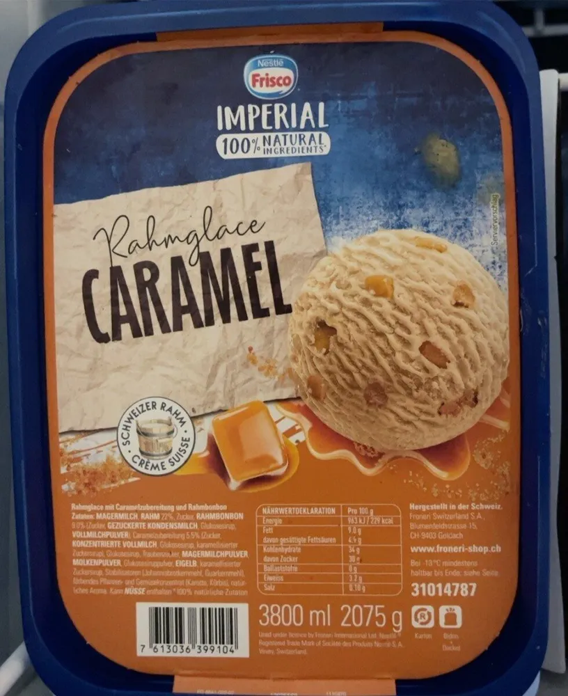 Glace caramel