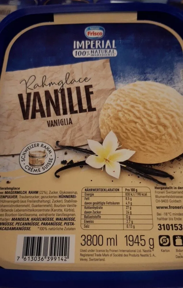 impérial glace frisco Nestlé