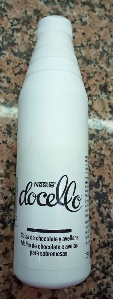 Salsa de chocolate y avellana