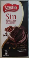 Chocolate negro intenso sin azúcares añadidos