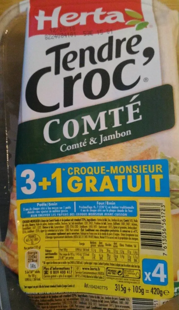 Tendre croc comté