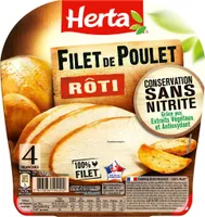 HERTA Filet de poulet rôti cons.sans nitrite