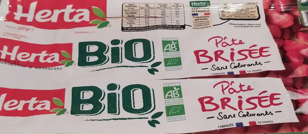 Pâte brisée Bio