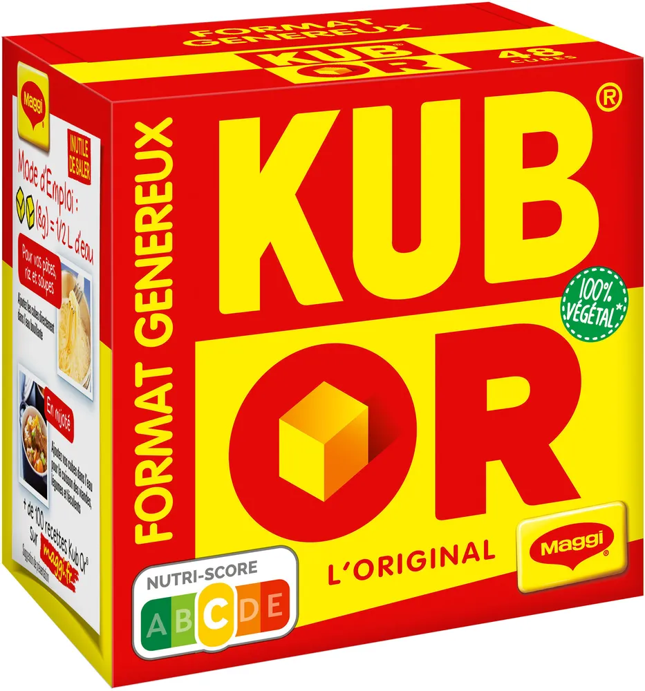 MAGGI KUB OR L'ORIGINAL - format généreux 48 cubes - 192g