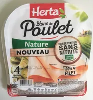 Blanc de Poulet Nature 4 tranches Sans Nitrite