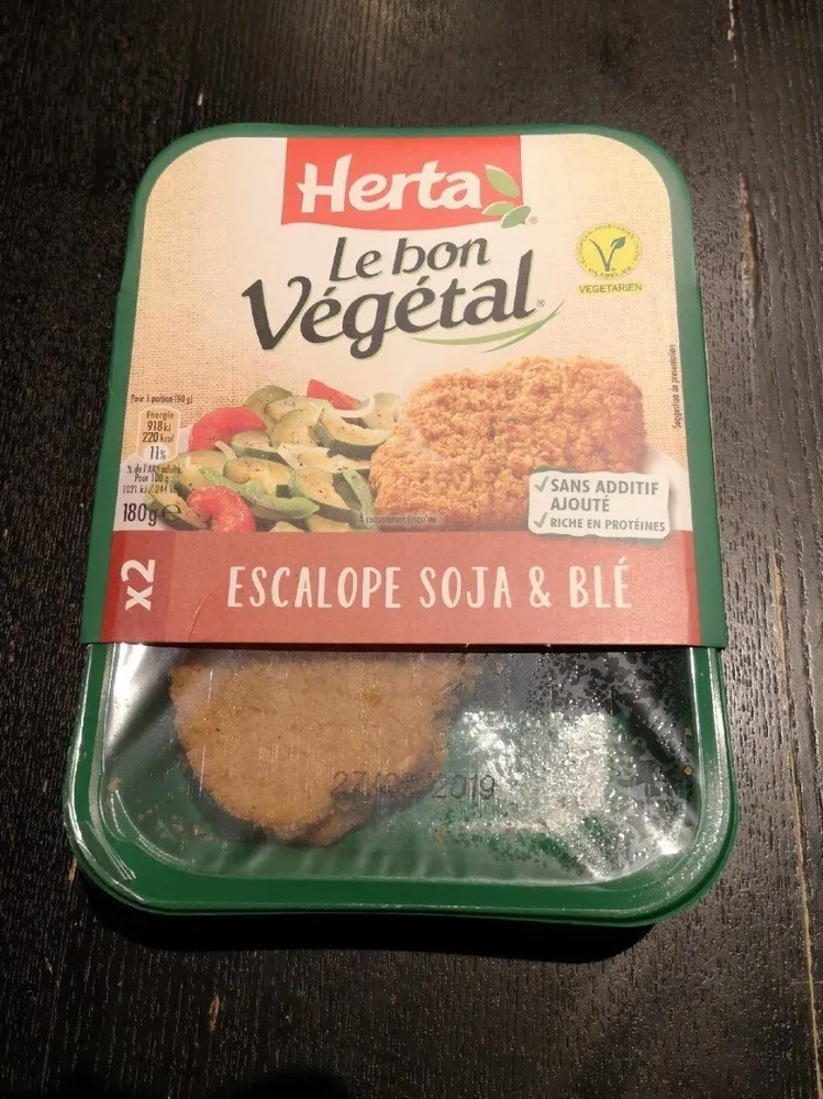 Le bon Végétal Escalope soja & blé