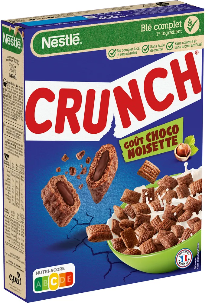 NESTLE CRUNCH Choco-Noisette Céréales 400g
