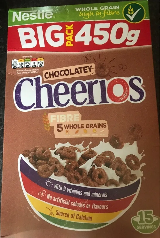 CHEERIOS Chocolate Cereal Box