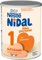 NESTLE NIDAL 1 Bébés Gourmands Lait inf 1er âge 800g dès la Naissance
