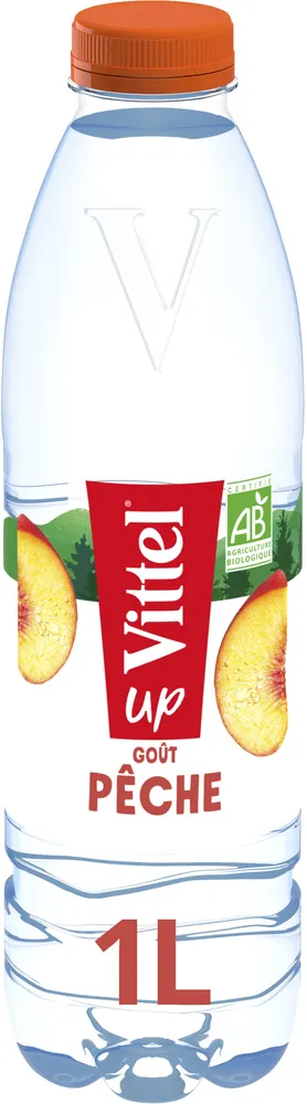 VITTEL UP eau aromatise Pêche BIO 1L