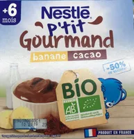 Nestlé p'tit gourmand banane cacao