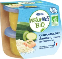 NATURNES BIO courgettes riz saumon