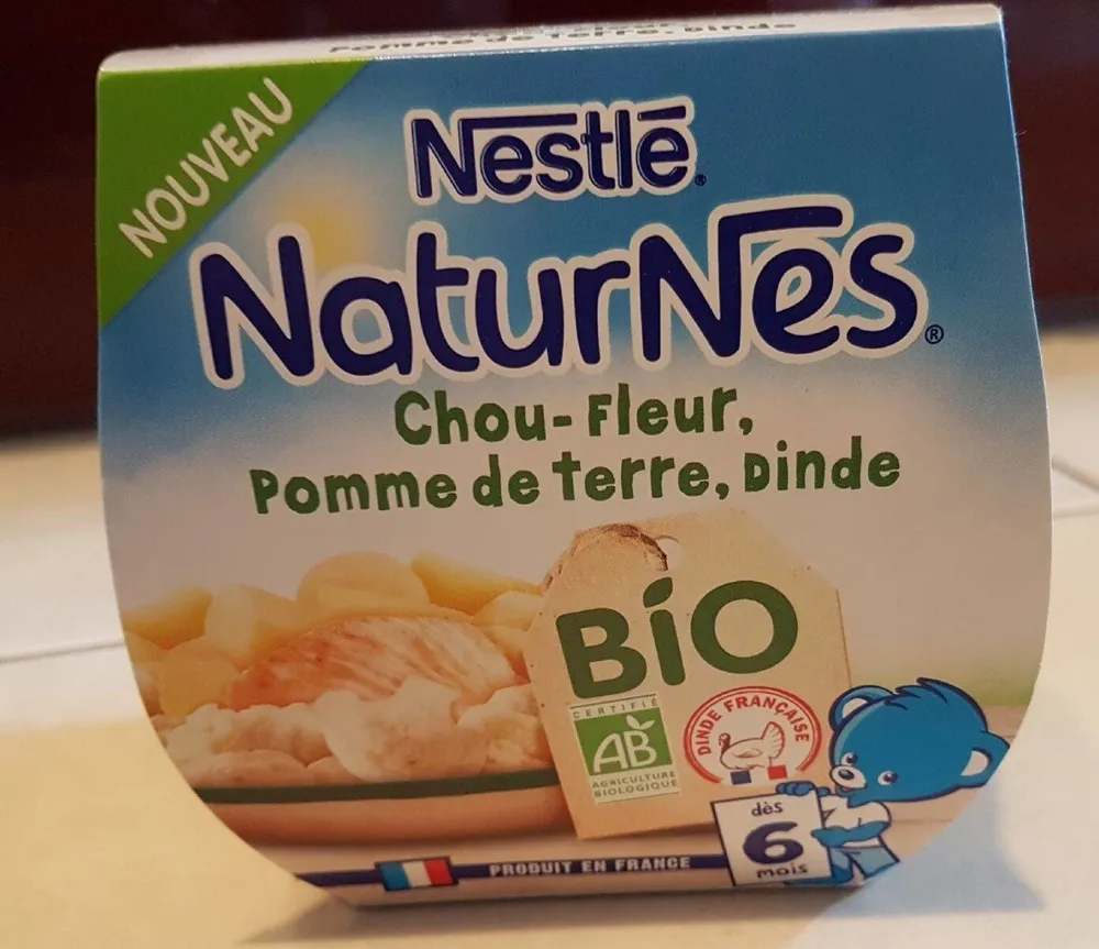 Naturnes choux fleur pomme de terre dinde