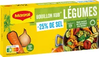 BOUILLON KUB LEGUMES - 25% DE SEL