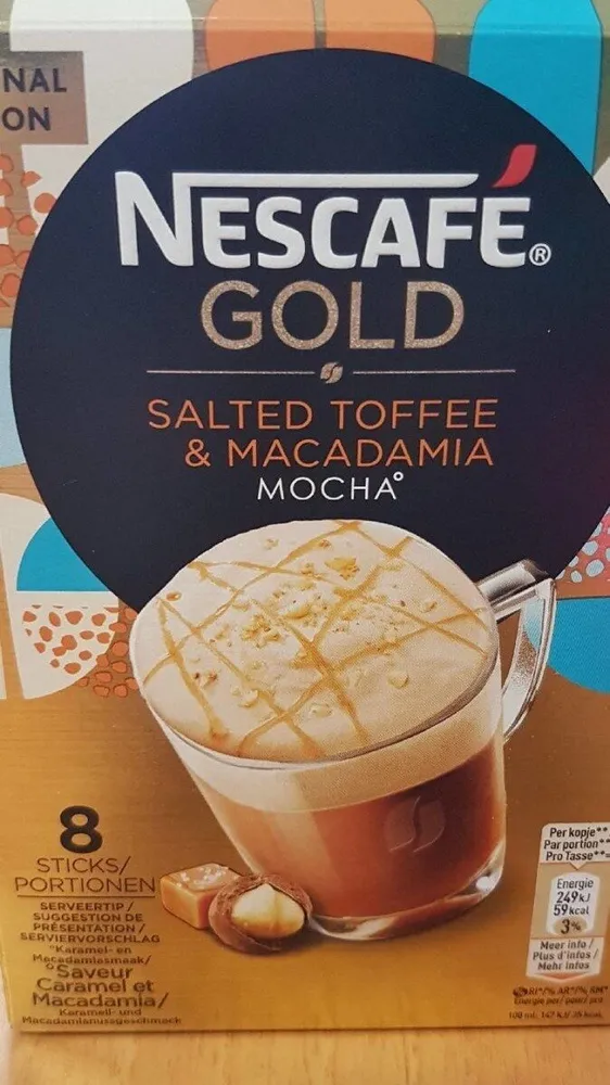 Gold Salted Toffee & Macadamia Mocha