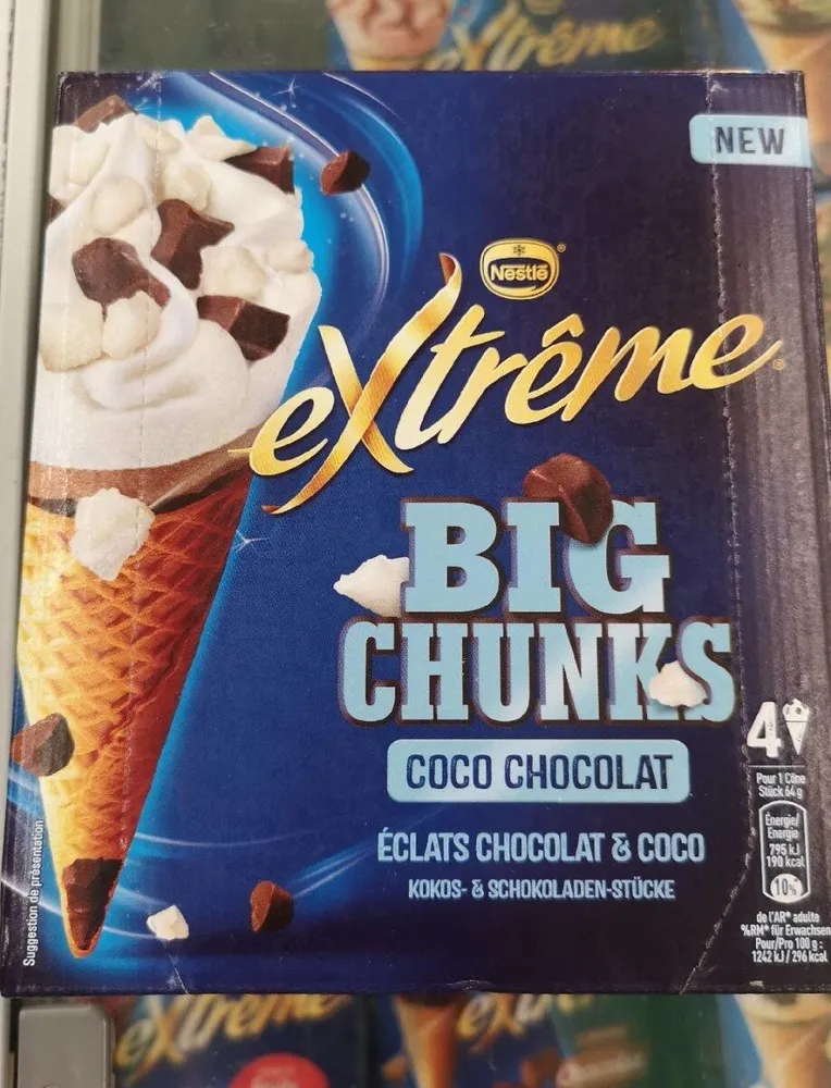 Extreme big chunks Coco chocolat