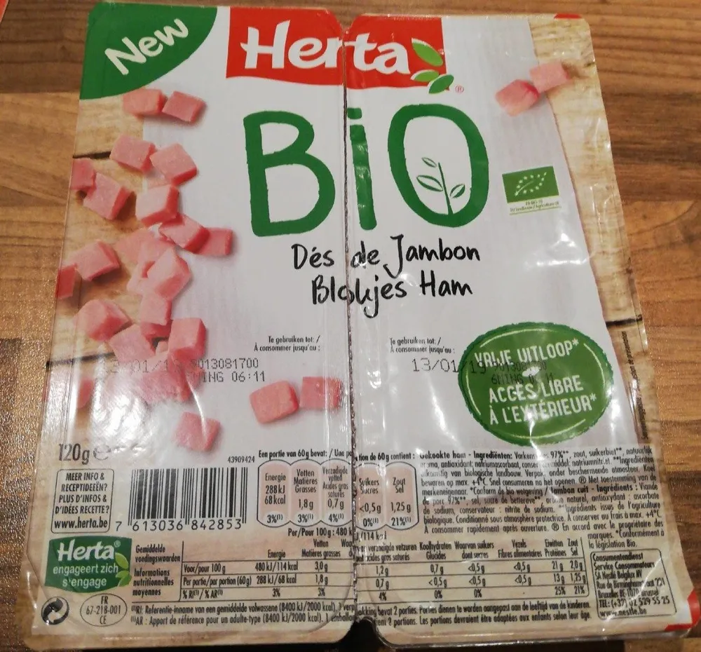 Dés de jambon