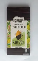Raw chocolate negro de ecuador tostado suave