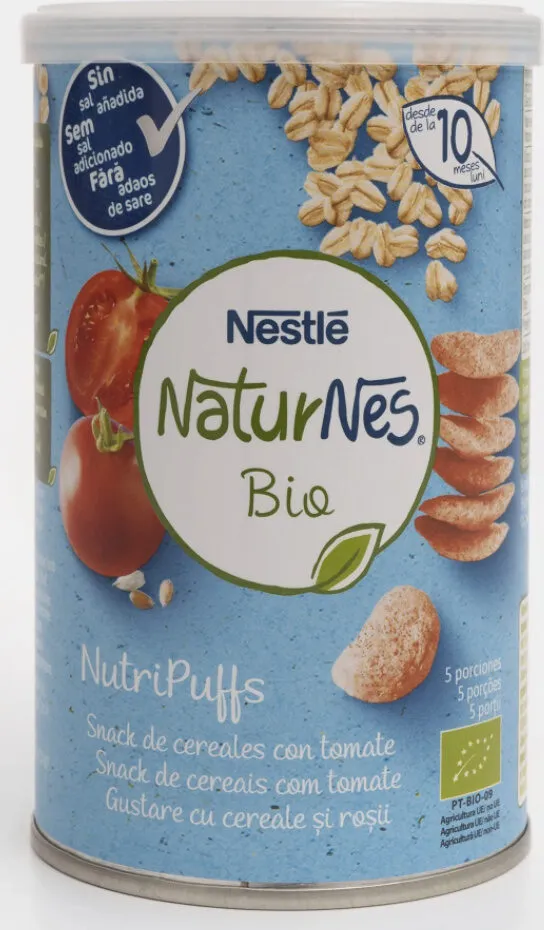 NutriPuffs Snack de cereales con tomate