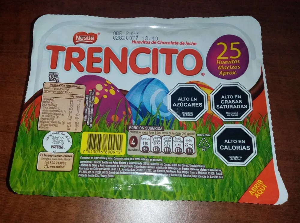 Huevitos de Chocolate de leche Trencito