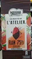 Raw chocolate negro de república dominicana tostado suave
