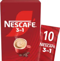 NESCAFÉ 3en1, Café soluble au lait sucré, Boîte de 10 sticks de 16,5g