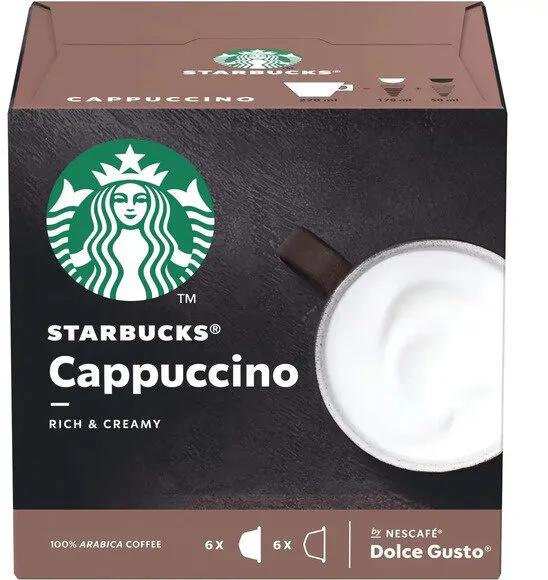 Cappuccino Em Cápsula Starbucks Caixa 120g 12 Unidades