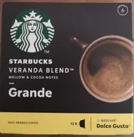 Dossette dolce gusto Starbucks veranda bled grande