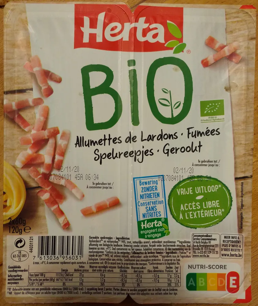 Allumettes de lardons