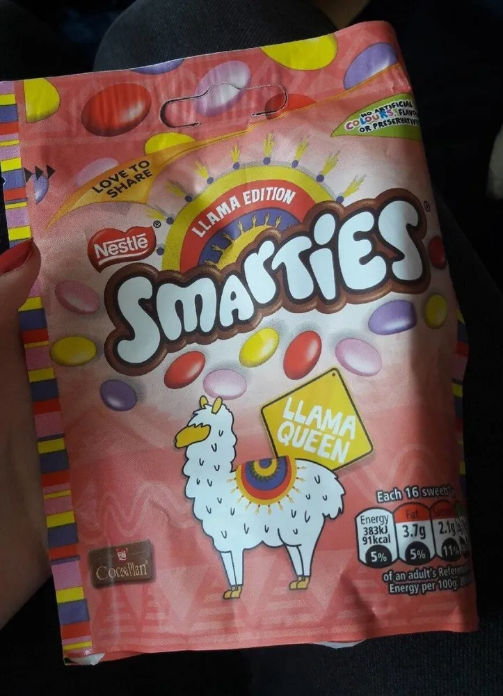 Smarties llama édition