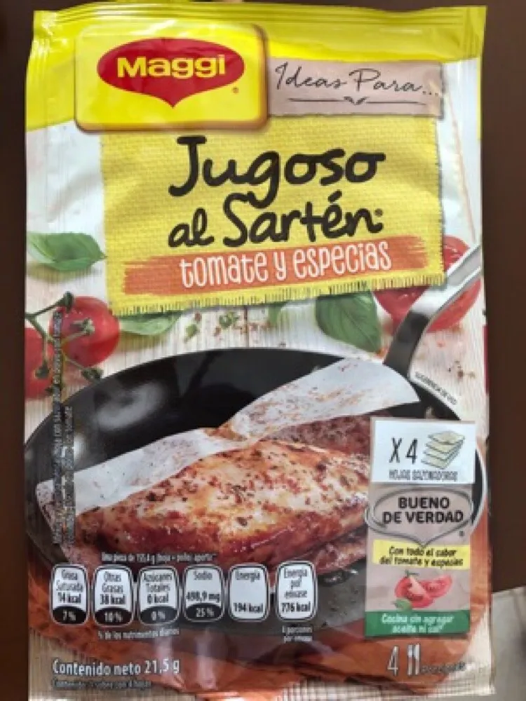 Papelitos Sazonadores Tomate Y Especias