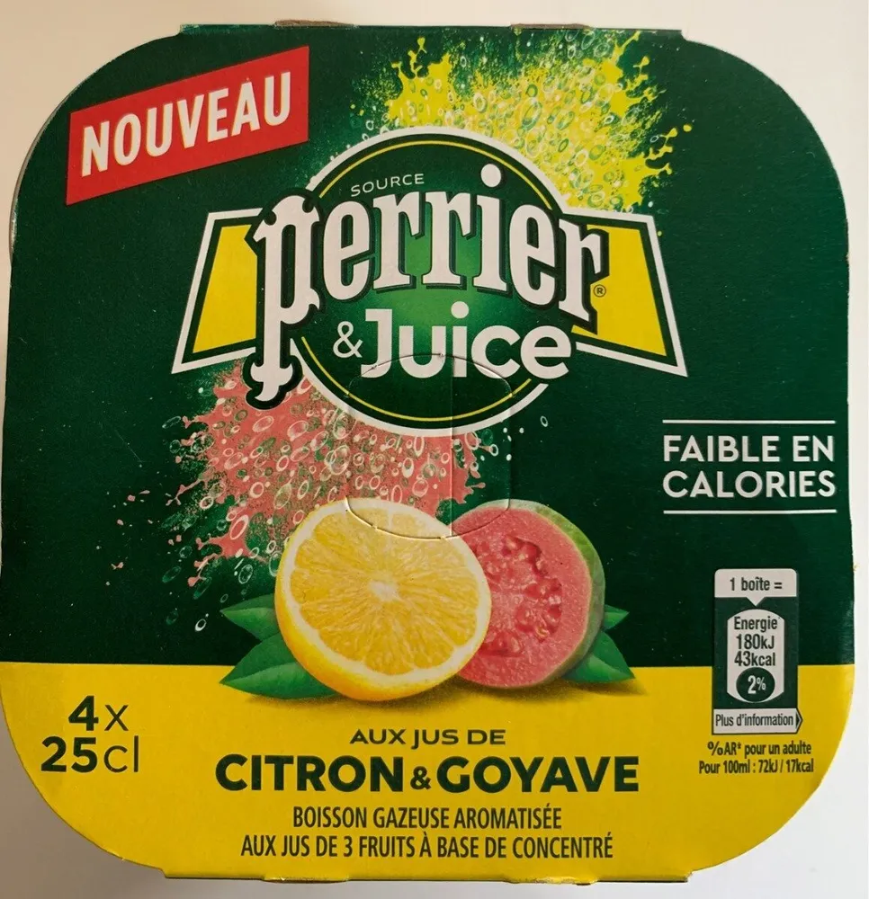 Perrier & Juice citron & goyave