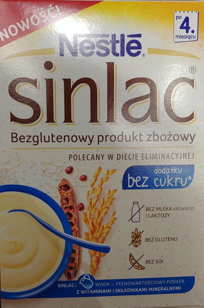 Sinlac bezglutenowy produkt zbożowy